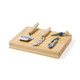 WINE AND CHEESE BOARD & KNIFE SET made from bamboo HIBLUX