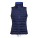 Vest women's puffer style contrast neck section WAVE