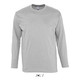 T shirt long sleeve Men's ribless cuffs 100% semi combed ring spun cotton MONARCH