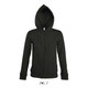 Hoodie women's lined hood, hidden zip 50% cotton , 50% polyester SEVEN