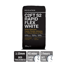 ROCATEX C2FT S2 RAPID FLEX WHITE ADHESIVE - 20KG