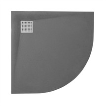 Thermopanel SMC Slate Effect Corner Shower Tray - Grey Thermopanel SMC Slate Effect Corner Shower Tray - Grey
