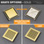Square Drain Gold Grate Designs