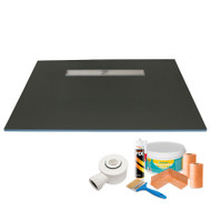 Linear Wetroom Shower Trays with Longside Drain Position