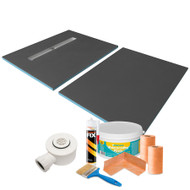 Split-Design Linear Wetroom Shower Trays