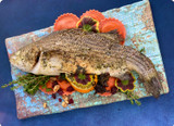 Roasted Striped Sea Bass with Crispy Sage and Brown Butter