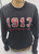 1913 Glitter Crewneck Sweatshirt-Blk