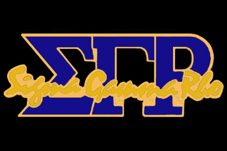 S Rho SGRho Lapel Pin - Royal