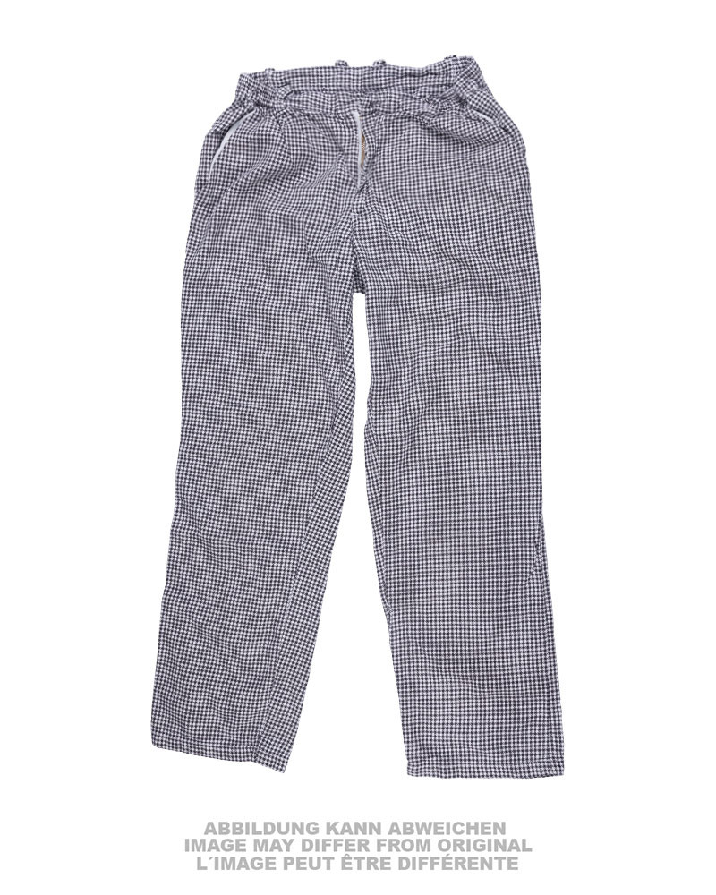 GERMAN CHECKERED COOKS PANTS USED