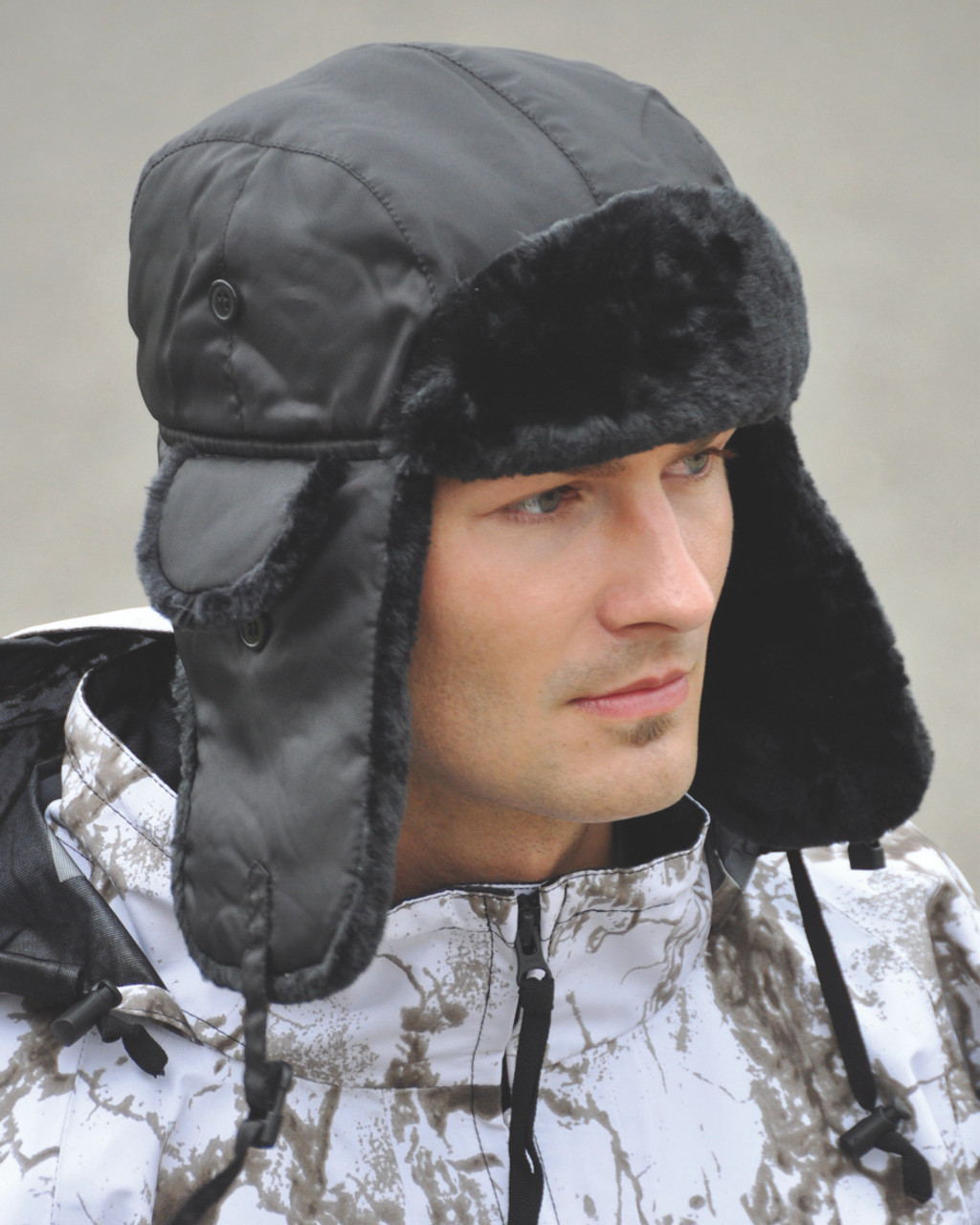 MIL-TEC® BLACK MA-1 WINTER PILOT HAT - STURM-MILTEC USA.