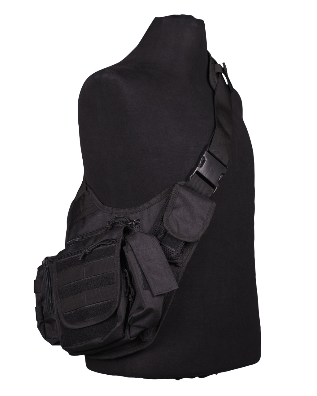 MIL TEC BLACK MULTIFUNCTION SLING BAG NEW STURM MILTEC USA