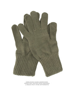 EAST GERMAN OD WOOL GLOVES USED EAST GERMAN OD WOOL GLOVES USED