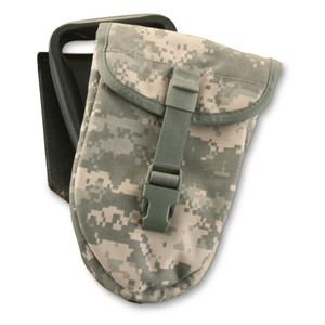 German Military Surplus Tri-Fold Shovel W/ US Army ACU Pouch German Military Surplus Tri-Fold Shovel W/ US Army ACU Pouch