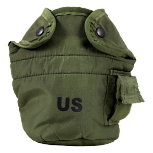 US OD 1-QT CANTEEN COVER USED US OD 1-QT CANTEEN COVER USED