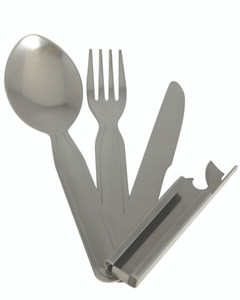 MIL-TEC® 3-pc Stainless Steel Eating Utensil MIL-TEC® 3-pc Stainless Steel Eating Utensil