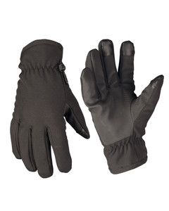 MIL-TEC® BLACK THINSULATE™ SOFTSHELL GLOVES MIL-TEC® BLACK THINSULATE™ SOFTSHELL GLOVES