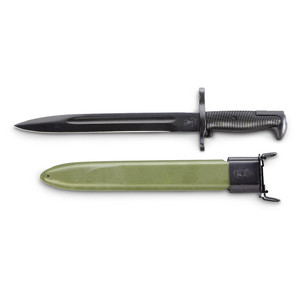 US REPRO BLACK M1 GARAND BAYONET W/M7 SCABBARD US REPRO BLACK M1 GARAND BAYONET W/M7 SCABBARD