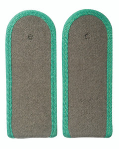 EAST GERMAN GREEN EM SHOULDER BOARDS NEW