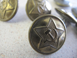 RUSSIAN SILVER 22MM BUTTON NEW RUSSIAN SILVER 22MM BUTTON NEW