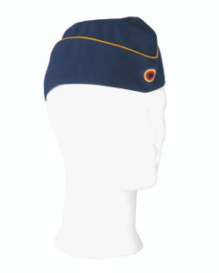 GERMAN BLUE AF OVERSEAS CAP W/STRIPE USED GERMAN BLUE AF OVERSEAS CAP W/STRIPE USED