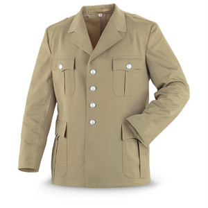 GERMAN KHAKI UNIFORM JACKET USED GERMAN KHAKI UNIFORM JACKET USED