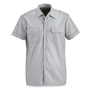 GERMAN BLUE SHORT SLEEVE SERVICE SHIRT USED