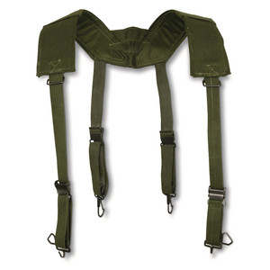 BELGIUM OD M56 COTTON FIELD SUSPENDERS USED BELGIUM OD M56 COTTON FIELD SUSPENDERS USED