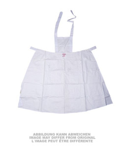 GERMAN WHITE RUBBER APRON LIKE NEW