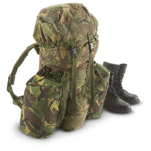 BRITISH PLCE DPM CAMO RUCKSACK USED BRITISH PLCE DPM CAMO RUCKSACK USED
