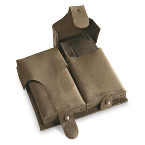 GERMAN G3 OD OLD STYLE VINYL MAGAZINE POUCH USED GERMAN G3 OD OLD STYLE VINYL MAGAZINE POUCH USED