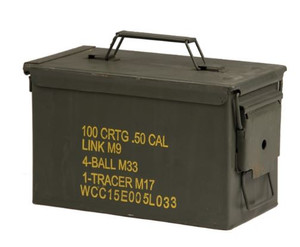 US Military Surplus M2A1 .50 Cal Ammo Can US Military Surplus M2A1 .50 Cal Ammo Can