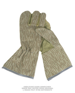 EAST GERMAN STRICHTARN CAMO 3-FGR. GLOVES LIKE NEW EAST GERMAN STRICHTARN CAMO 3-FGR. GLOVES LIKE NEW