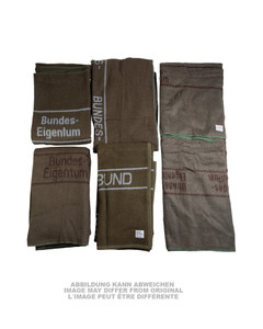 GERMAN BROWN WOOL BLANKET LIKE NEW (51" X 79") GERMAN BROWN WOOL BLANKET LIKE NEW (51" X 79")
