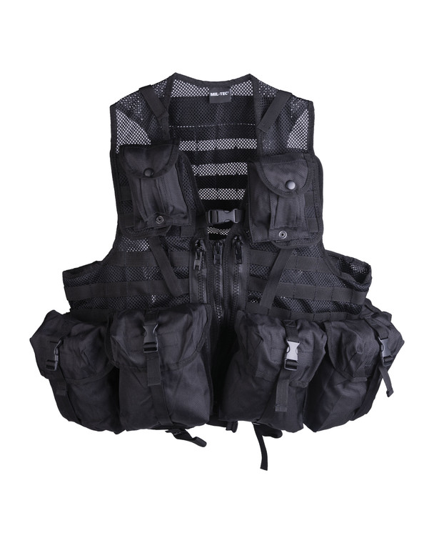 MIL-TEC® BLACK 8-PKT. TACTICAL VEST