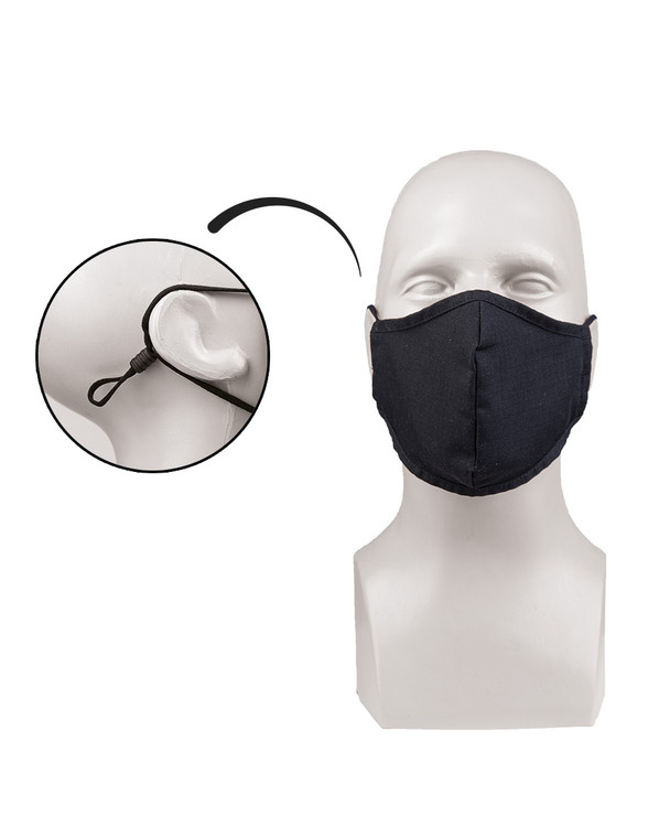 MIL-TEC® BLACK POLY/COTTON FACE MASK