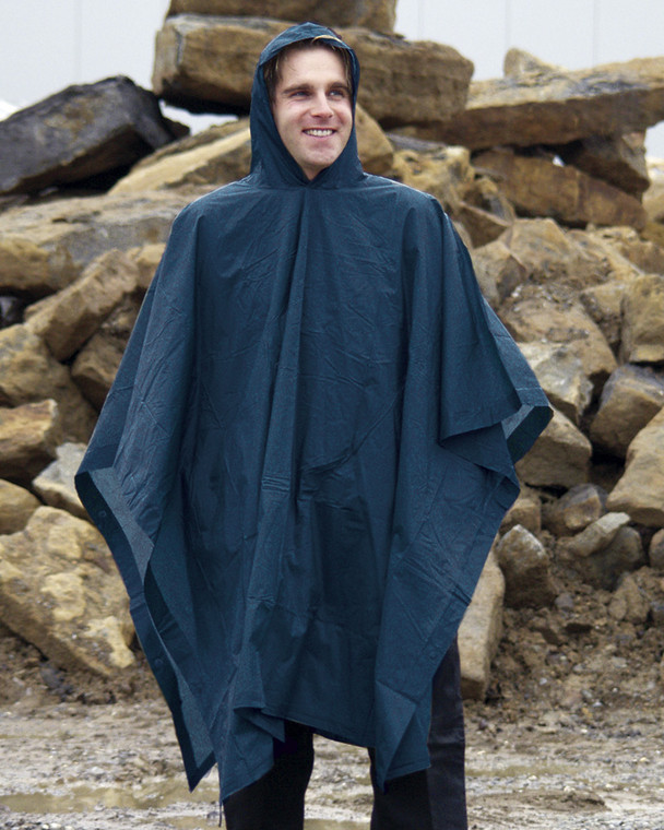 MIL-TEC® DARK BLUE VINYL PONCHO