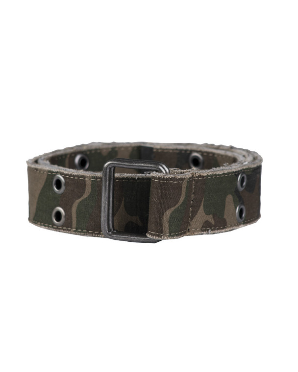 MIL-TEC® WOODLAND CAMO CANVAS TROUSER BELT