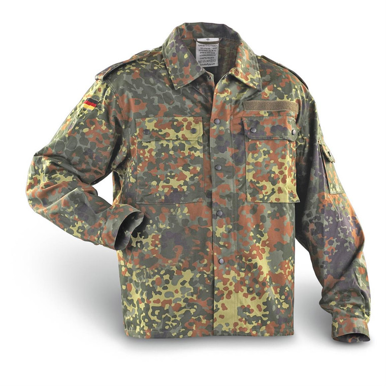 GERMAN ORIG. FLECKTARN CAMO FIELD SHIRT NEW