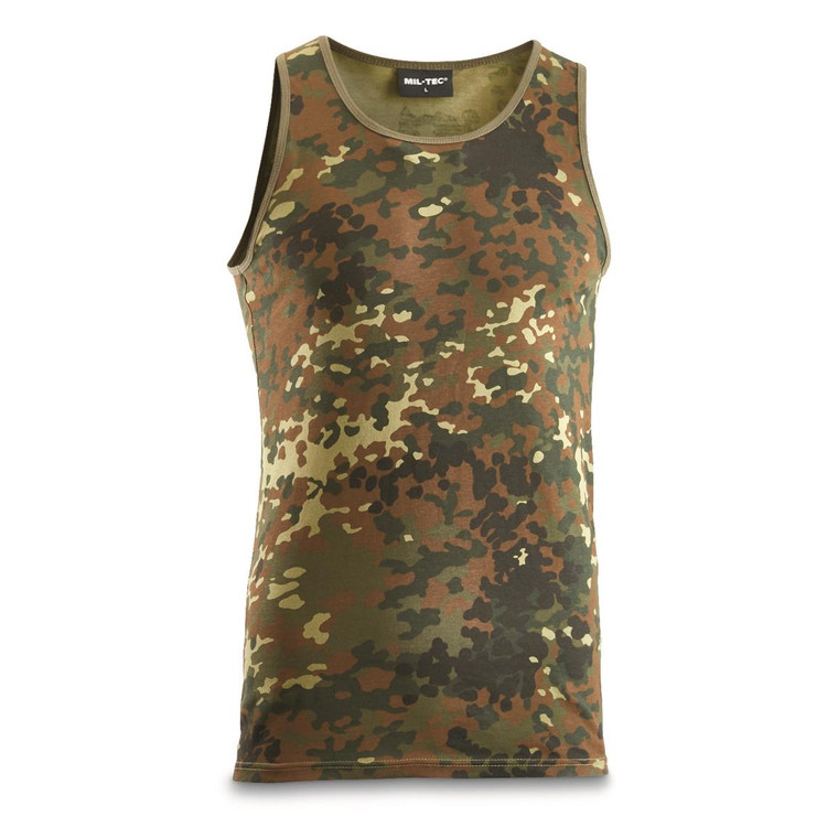 MIL-TEC® FLECKTARN CAMO COTTON TANK TOP