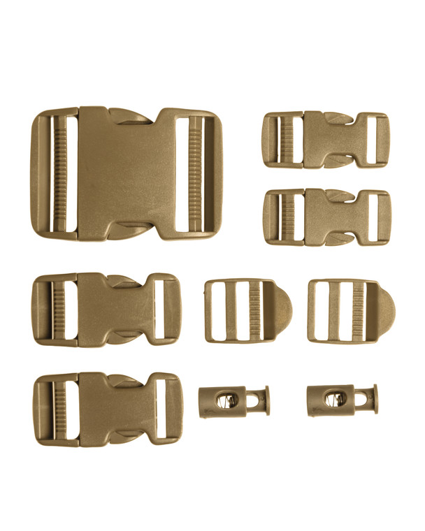 MIL-TEC® COYOTE 9-PC. BUCKLE SET