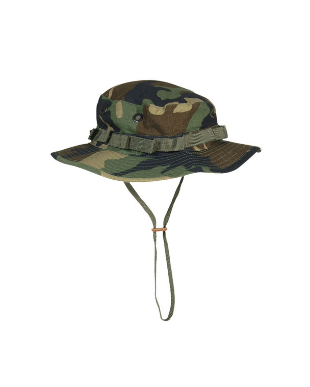 TEESAR® WOODLAND CAMO COTTON R/S BOONIE HAT