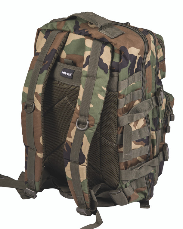 MIL-TEC® WOODLAND CAMO 36L ASSAULT PACK