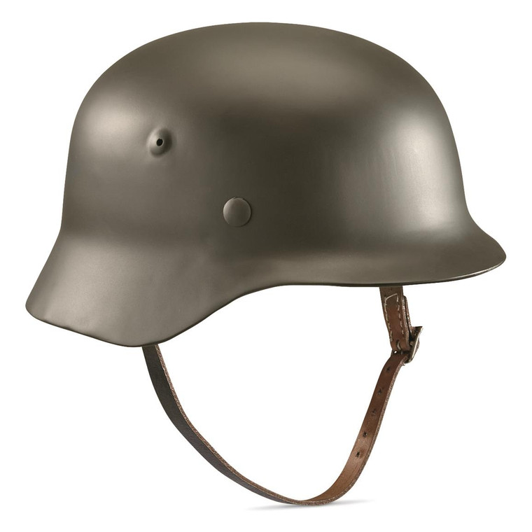 GERMAN REPRO WWII OD M35 STEEL HELMET