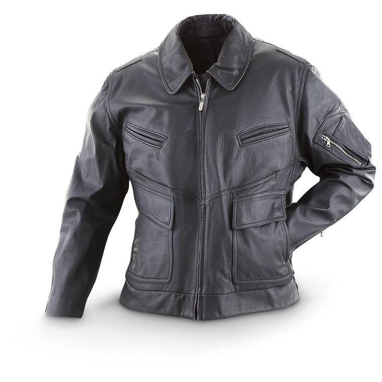 BGS BLACK LADIES LEATHER JACKET USED