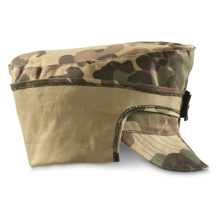 ROMANIAN CAMO FIELD CAP USED