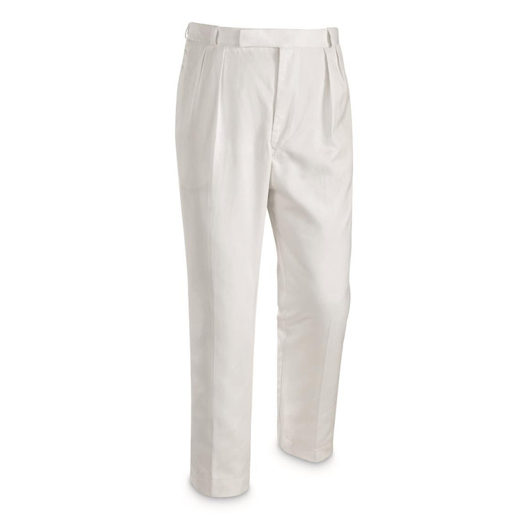 BRITISH WHITE NAVY UNIFORM PANTS USED