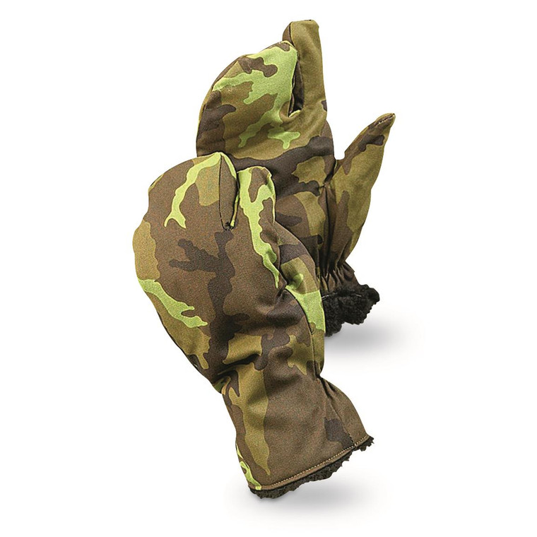 CZECH M95 CAMO TRIGGER FINGER MITTENS USED
