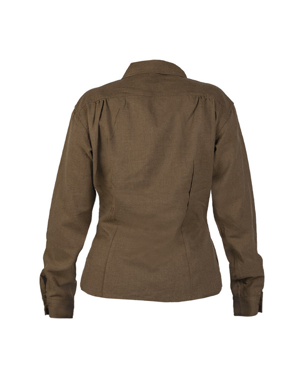 US REPRO WWII OD LADIES WOOL SHIRT