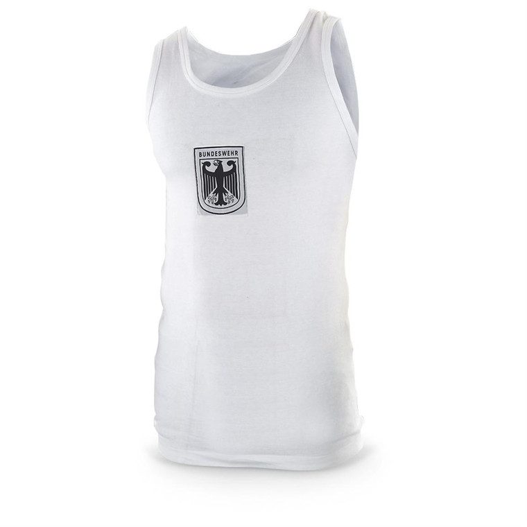 GERMAN WHITE TANK TOP W/EAGLE USED