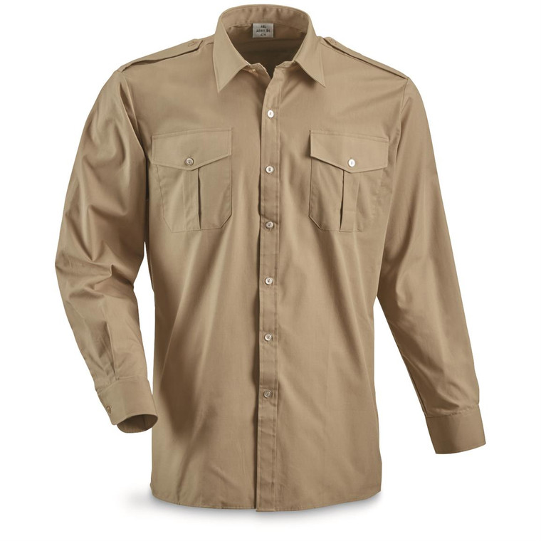 BELGIUM KHAKI LG/SL SERVICE SHIRT LIKE NEW